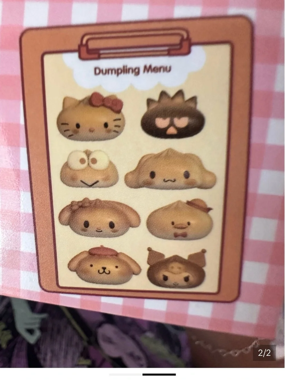 Sanrio Hello Kitty Mystery Squishy Dumpling - Peach, Brown